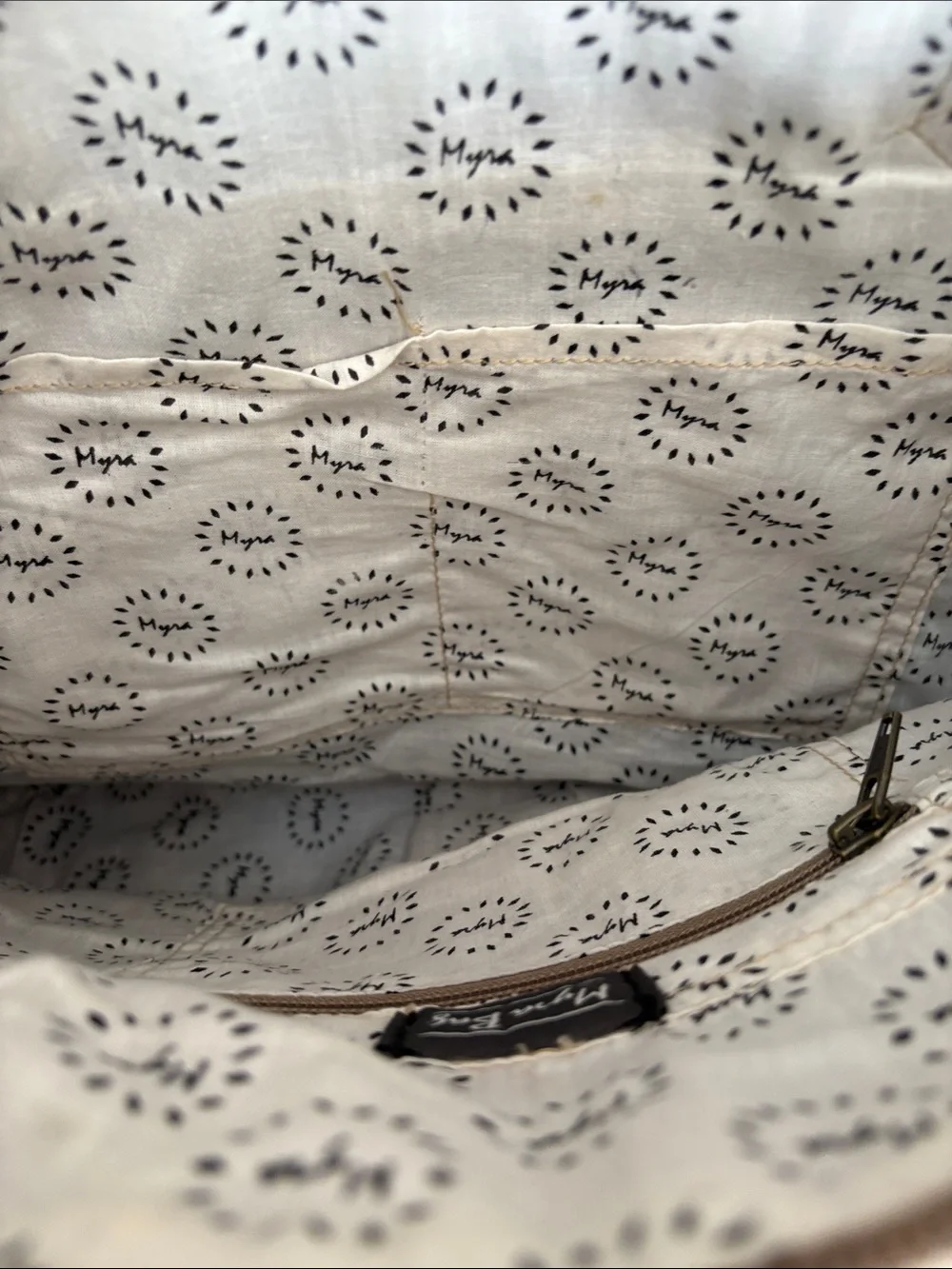 Myra Bag Leather and Hair Calf Messenger / Laptop Bag